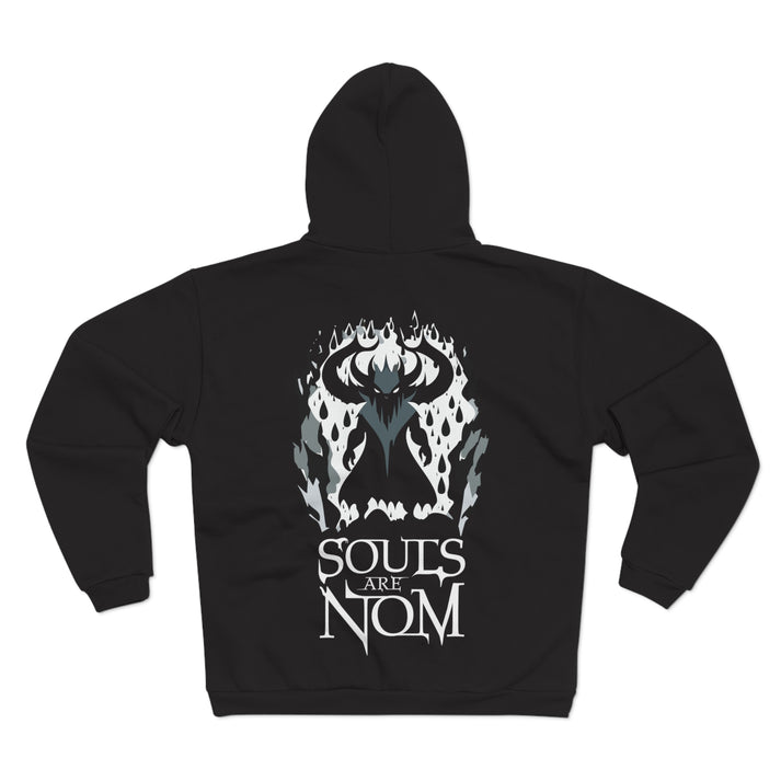 Souls are nom – schwarzer alternativer Hoodie mit übernatürlichem Graphic Design